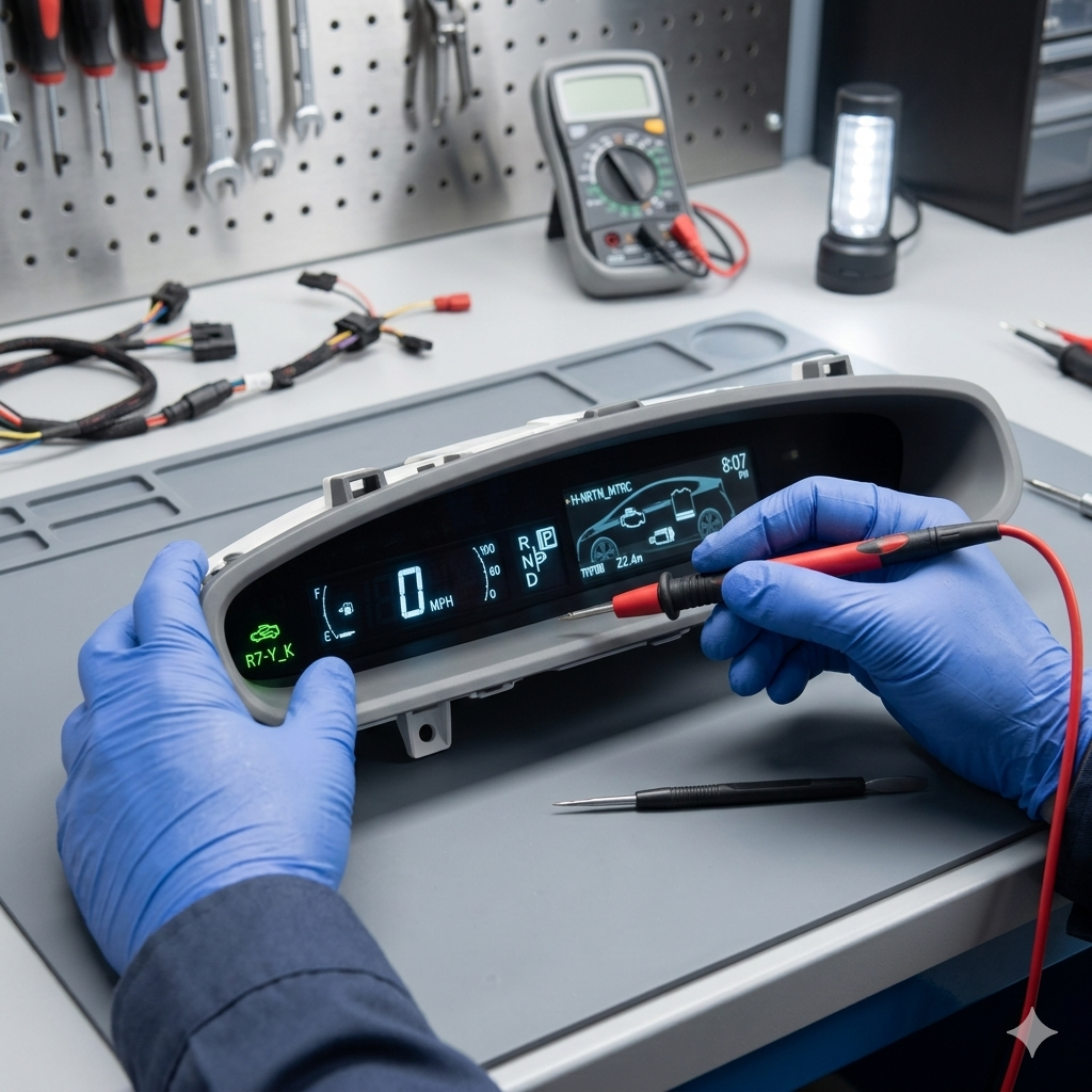 Combination meter and instrument cluster repair service — Hybrid Battery Solutions Bay Area
