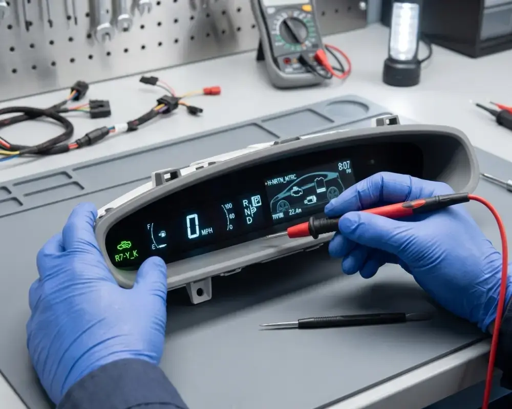 Combination meter and instrument cluster repair service — Hybrid Battery Solutions Bay Area